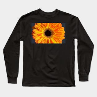 Orange Gerbera Flower Long Sleeve T-Shirt